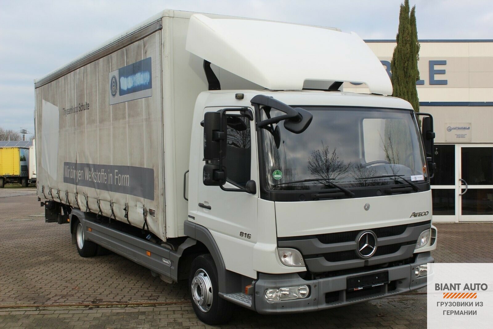 Mercedes Atego 816L Комбинированный кузов (Фургон/Тент-штора), 2014 г.в.,  из Германии. Компания BIANT AUTO Грузовики из Германии