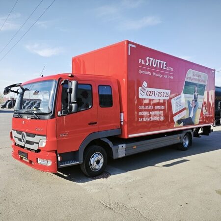 MERCEDES ATEGO 822L, 2012 г.в, фургон с гидробортом