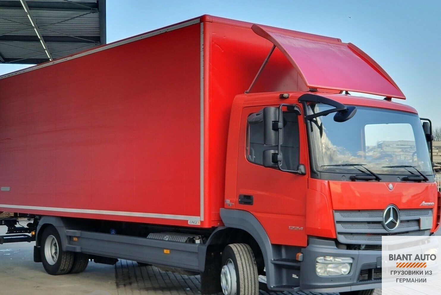 Mercedes Atego 1224L, 2015 г.в., АКПП, фургон с распашными воротами  Германии. Компания BIANT AUTO Грузовики из Германии